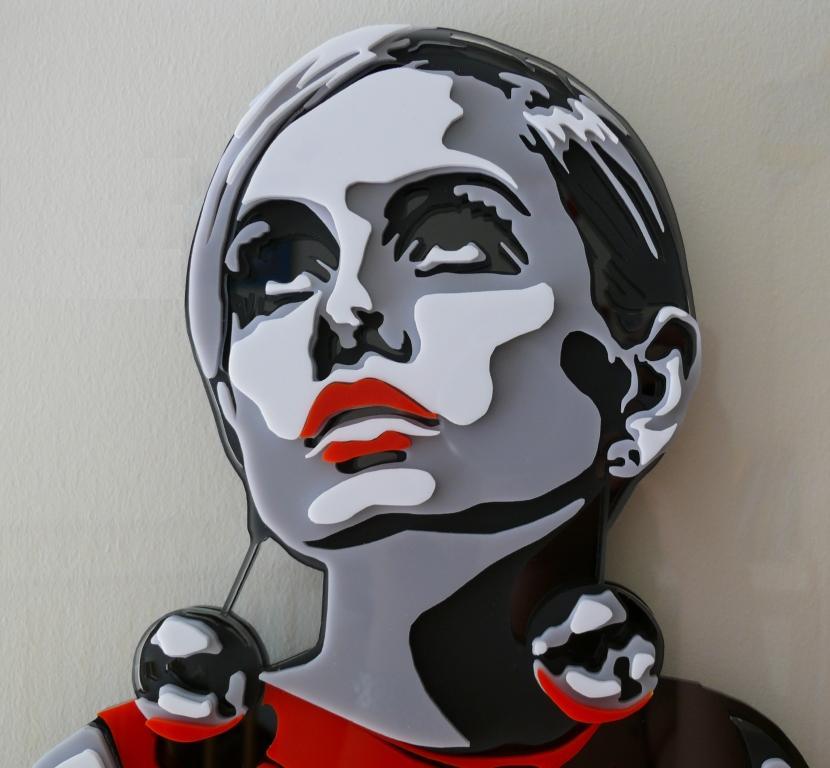 Twiggy - Multi layer Lasercut acrylic for Artist